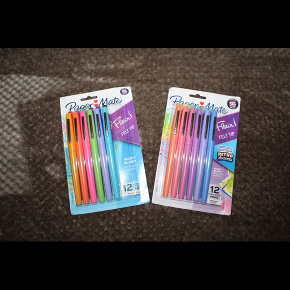 (3) papermate flair pens 12ct packs - Picture 3 of 3